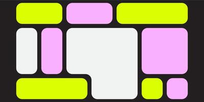 Y2K Trendy Geometry Futuristic shapes. Naive Design elements, Simple bento design. Label pack. Brutalism style. Web frame set, blocks, grid concept. layout. Ui template. Web comics grids, connection vector