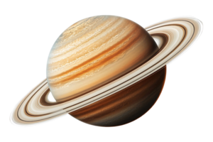 Saturn planet with its rings png
