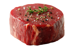 Raw beef steak isolated on transparent background png