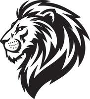 Serene Strength Lion in Peace vector