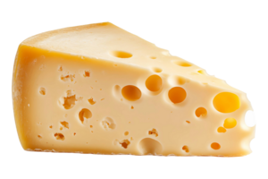 Piece of cheese isolated on transparent background. png