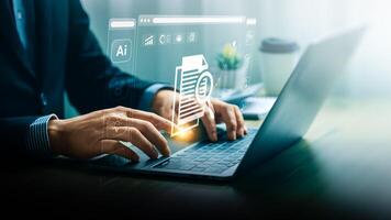 Digital information marketing leverages technology and digital platforms to meet customer needs, creating modern and effective experiences. It utilizes digital data to enhance marketing activities. photo
