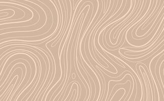 abstract liquid lines background pattern in beige looks like topography background vector