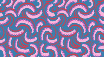 Contemporary pink seamless pattern with abstract organic shapes. Unique irregular semicircular forms background. Plain print ornament. hand drawn sketch vector