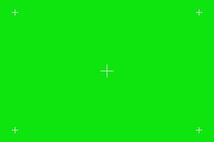 Green screen chroma key background, viewfinder camera frame, film screen template, overlay. Cinema display with grid. vector