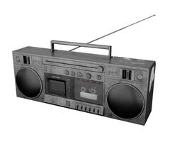 3d rendering old radio cassette recorder photo