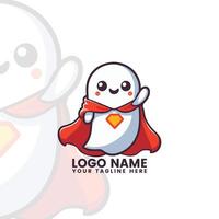 Friendly Ghost in a Cape vector