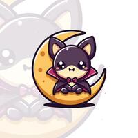 Little Vampire Bat in a Cloak vector