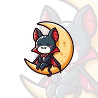 Little Vampire Bat in a Cloak vector