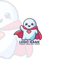 Friendly Ghost in a Cape vector