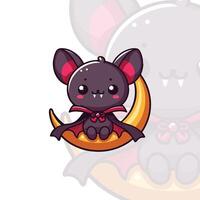Little Vampire Bat in a Cloak vector