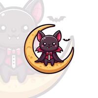 Little Vampire Bat in a Cloak vector