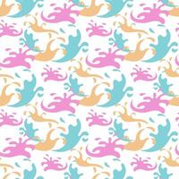 Abstract pattern of curved elements like a color wave. Fashionable minimalistic design with smoothness. A modern aesthetic background with liquid organic shapes and wavy curves. Repeating illustration vector