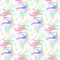 Abstract pattern of curved elements like a color wave. Fashionable minimalistic design with smoothness. A modern aesthetic background with liquid organic shapes and wavy curves. Gradient illustration vector