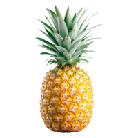 Pineapple with Green Stem Isolated on Transparent Background png