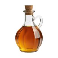 Rustic Maple Syrup Bottle with Cork Isolated on Transparent Background png