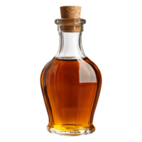 Classic Bottle of Maple Syrup with Cork Isolated on Transparent Background png