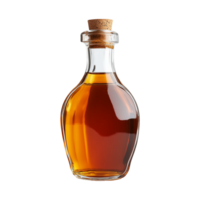 Old Bottle of Maple Syrup Isolated on Transparent Background png