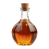 rustikal Ahorn Sirup Flasche mit Kork isoliert auf transparent Hintergrund png