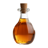 Vintage Bottle of Maple Syrup with Cork Isolated on Transparent Background png