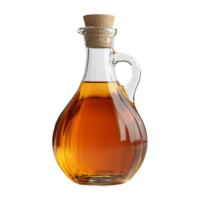 Old Bottle of Maple Syrup with Cork in the Middle Isolated on Transparent Background png