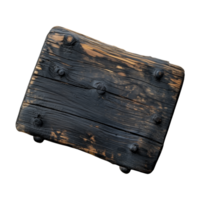 Burnt Wood Plank Isolated on Transparent Background Perfect for Product Covers, Marketing Collateral, and Product Selling with Rustic Wooden Designs for Decorative Uses png