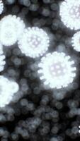 visualisation le virus en dessous de une numérique microscope video
