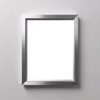 Design a simple, elegant photo frame with a minimalist background png