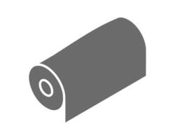 Textile roll icon. Paper tube illustration design for kitchen cleaning towel, carpet, scroll whatman, fabric. vector