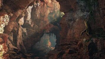 Massive Cave With Small Cave Inside video