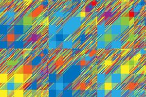 Modern glitch background. Color geometric abstract pattern . vector