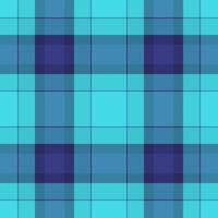 New year fabric pattern check, 40s seamless texture . Decorating background tartan textile plaid in cyan and blue colors. vector