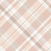 Old-fashioned tartan textile fabric, complexity seamless plaid texture. Poncho background pattern check in light and white colors. vector
