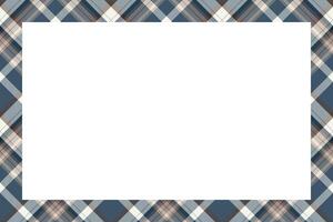 Vintage frame . Scottish border pattern retro style. Tartan plaid ornament. vector