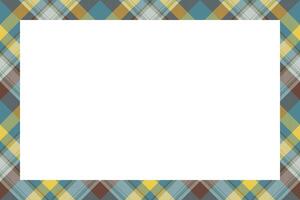 Vintage frame . Scottish border pattern retro style. Tartan plaid ornament. vector