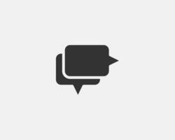 Chat icon design element. Talk bubble speech sign. Dialogue balloon. vector