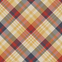 Red blue tartan fabric texture seamless pattern. illustration. vector