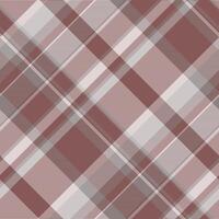 Minimal plaid seamless, folk pattern texture check. Household background fabric textile tartan in red and white colors. vector