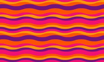 Abstract background with wavy stripes in vibrant colors, creating a rippled, liquid effect. Smooth curves and textured lines add elegance, vitality, and creativity. Ideal for wallpaper or textile. vector