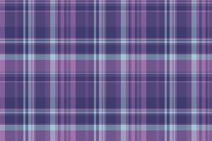 Trend plaid texture , halftone check tartan fabric. Designer background pattern seamless textile in violet and pastel colors. vector