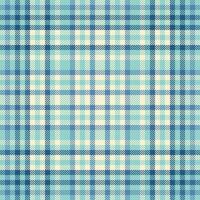 December fabric background , mesh check texture seamless. Ireland pattern plaid tartan textile in light and cyan colors. vector