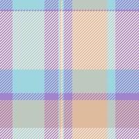 Line seamless texture plaid, packing check tartan. Comfort background textile fabric pattern in light and violet colors. vector
