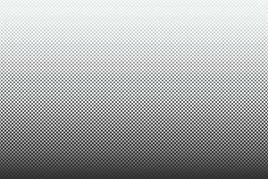 Black and white gradient halftone background. Comics style seamless pattern. vector