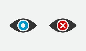 Show password icon, eye symbol. vision hide from watch icon. Secret view web design element. vector