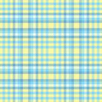 Newborn background pattern plaid, latin texture fabric check. Vogue tartan seamless textile in cyan and yellow colors. vector