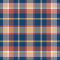 Plaid check pattern. Seamless fabric texture. Tartan textile print. vector