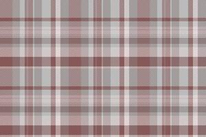 Length pattern check textile, baby seamless fabric plaid. Quilted tartan background texture in silver and red colors. vector