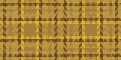 Ceremony background seamless fabric, classic texture check textile. Pajamas tartan pattern plaid in amber color. vector