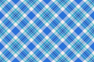 Sparse check pattern background, creation fabric tartan texture. Stationary seamless plaid textile in blue and linen colors. vector