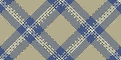 Grunge pattern check , production seamless background fabric. Row plaid tartan texture textile in blue and pastel colors. vector